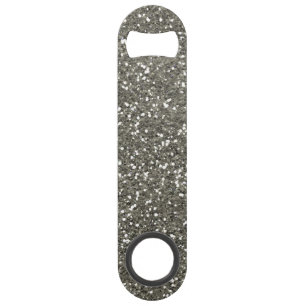 Stylish Silver Glitter Speed Bottle Opener