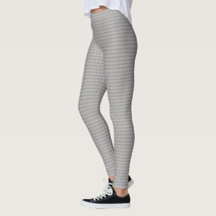 Stylish Silver Gray Metallic Like Oval Pattern Leggings