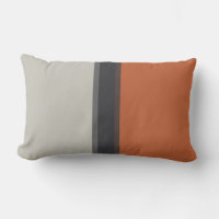 Stylish Silver Gray Navy Orange Red Stripe Pattern