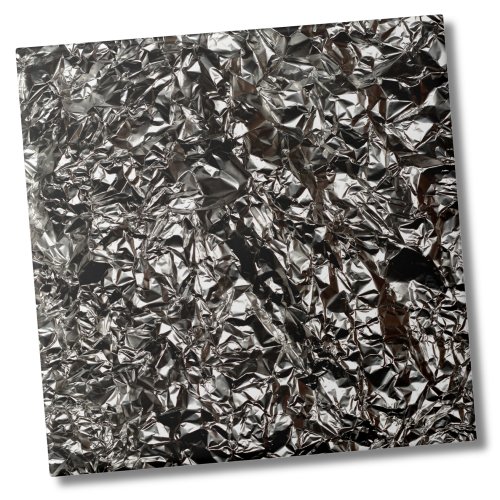 Stylish Silver Metallic Foil Backsplash Ceramic Tile