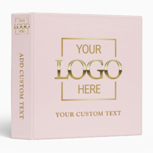 Stylish Simple Custom Business Logo No Minimum 3 Ring Binder