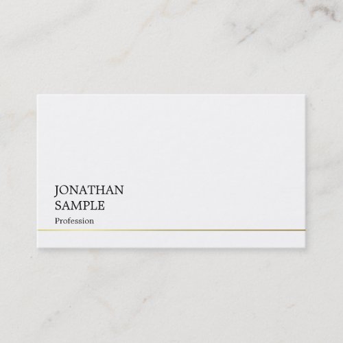 Stylish Simple Design Modern Trendy Cool Plain Business Card