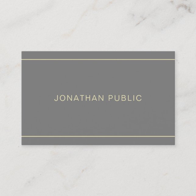 Stylish Simple Design Professional Modern Template Business Card (Front)
