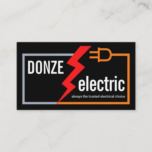 Stylish Simple Electrical Circuit Cable Business Card