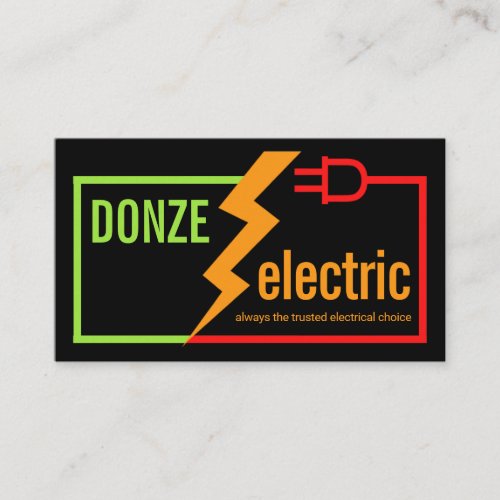 Stylish Simple Electrical Circuit Cable Business Card