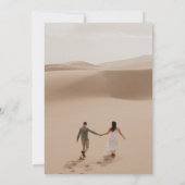 Stylish Simple Full Photo Double-sided White Save The Date (Back)