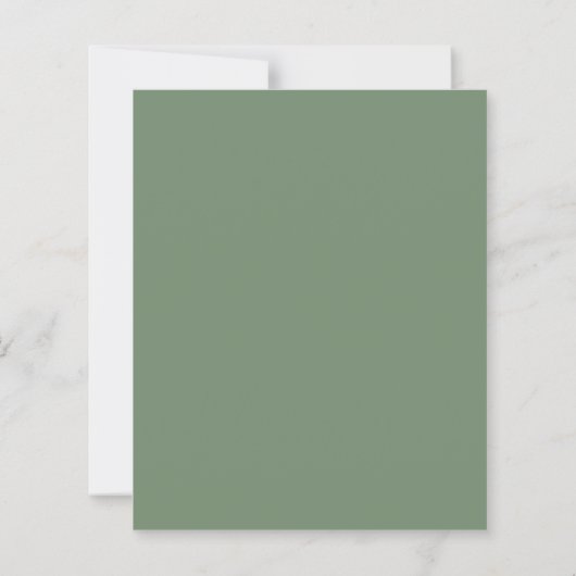 Stylish simple minimal Elegant modern sage green (Back)