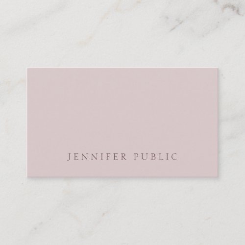 Stylish Simple Modern Elegant Color Template Chic Business Card
