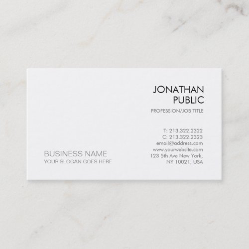 Stylish Simple Modern Elegant Company Template Business Card