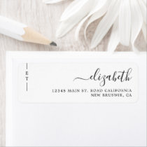 Simple Calligraphy Monogram Black and White Post-it Notes