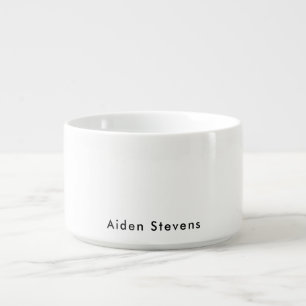 Stylish Simple Plain Black & White Minimalist Bowl