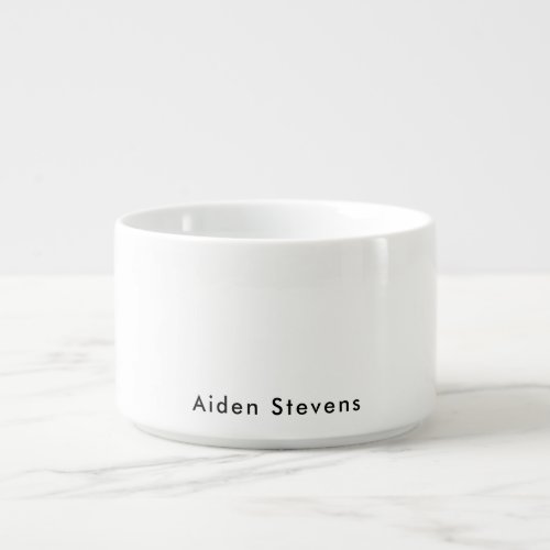 Stylish Simple Plain Black  White Minimalist Bowl