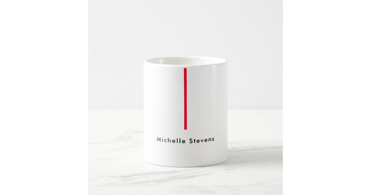 Chic Handwriting Black White Plain Minimalist Thermal Tumbler