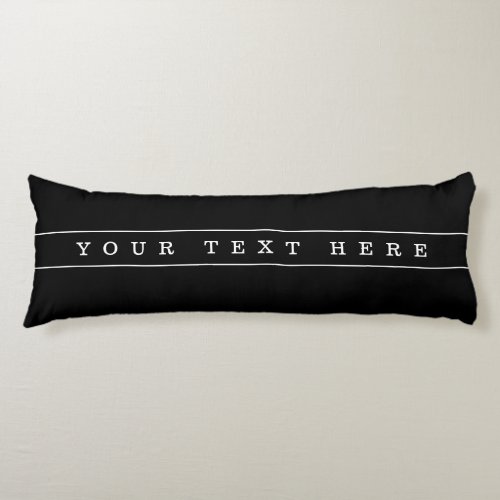 Stylish Simple Text  Thin Stripes Body Pillow