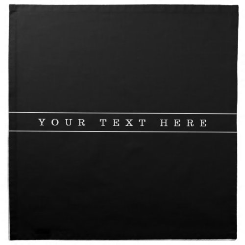 Stylish Simple Text  Thin Stripes Cloth Napkin