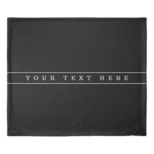 Stylish Simple Text  Thin Stripes Duvet Cover