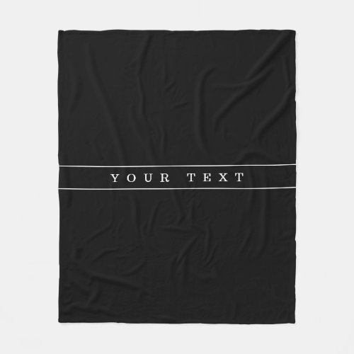 Stylish Simple Text  Thin Stripes Fleece Blanket