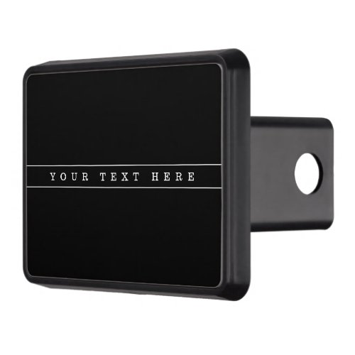 Stylish Simple Text  Thin Stripes Hitch Cover