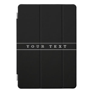 Stylish Simple Text & Thin Stripes iPad Pro Cover