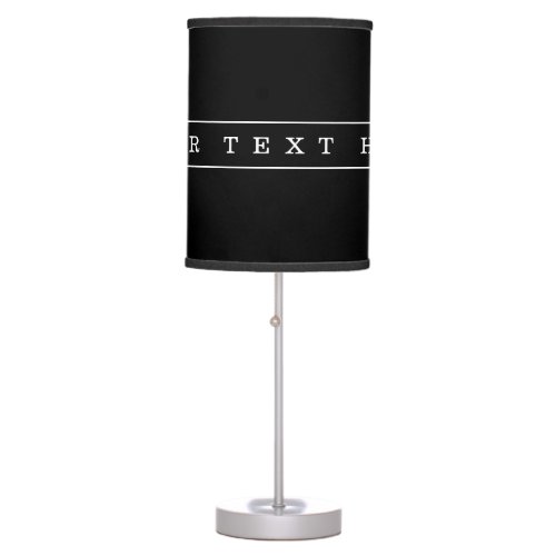 Stylish Simple Text  Thin Stripes Table Lamp