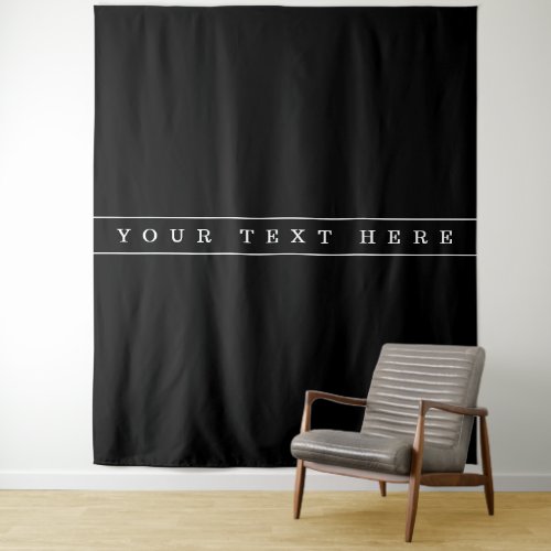 Stylish Simple Text  Thin Stripes Tapestry