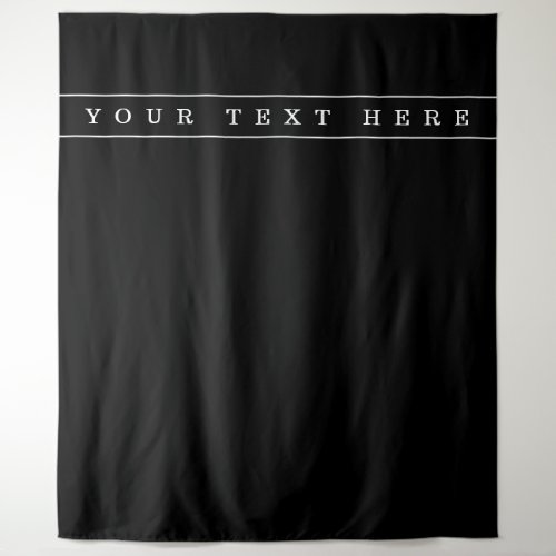 Stylish Simple Text  Thin Stripes Tapestry