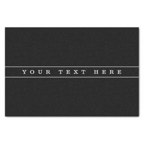 Stylish Simple Text  Thin Stripes Tissue Paper