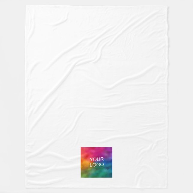 Stylish Simple Your Hotel Business Logo Here Fleece Blanket (Front)