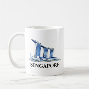 Stylish Singapore Skyline Travel Coffee Mug