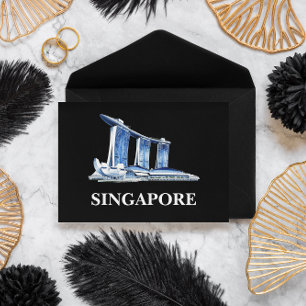 Stylish Singapore Travel Postcard