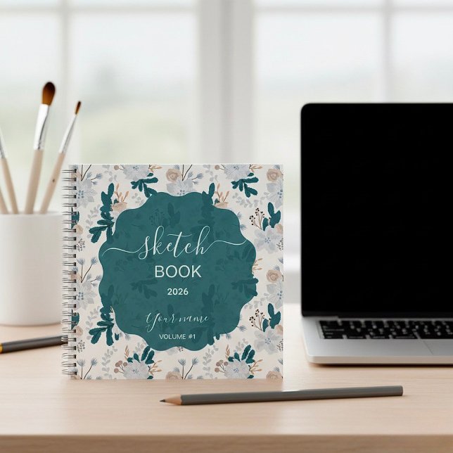 Stylish Sketchbook with Nature-Inspired Designs Notebook (Creator Uploaded)