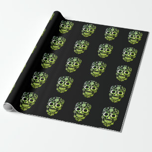 Stylish skull wrapping paper