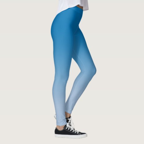 Stylish Sky Blue Gradient Leggings