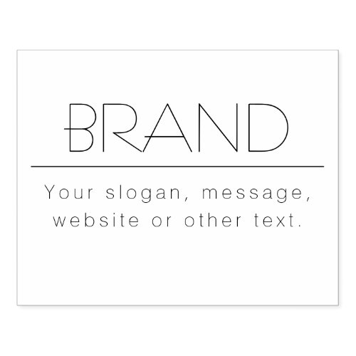 Stylish Slogan Address or Any Other Text Rubber Stamp