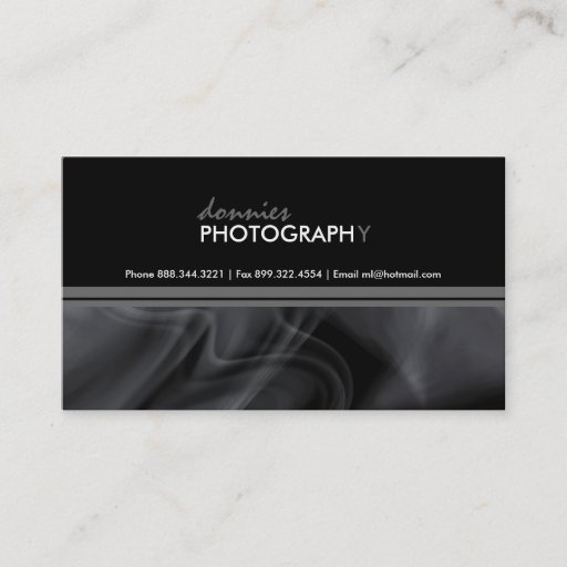 Customizable Stylish Smoky Business Card