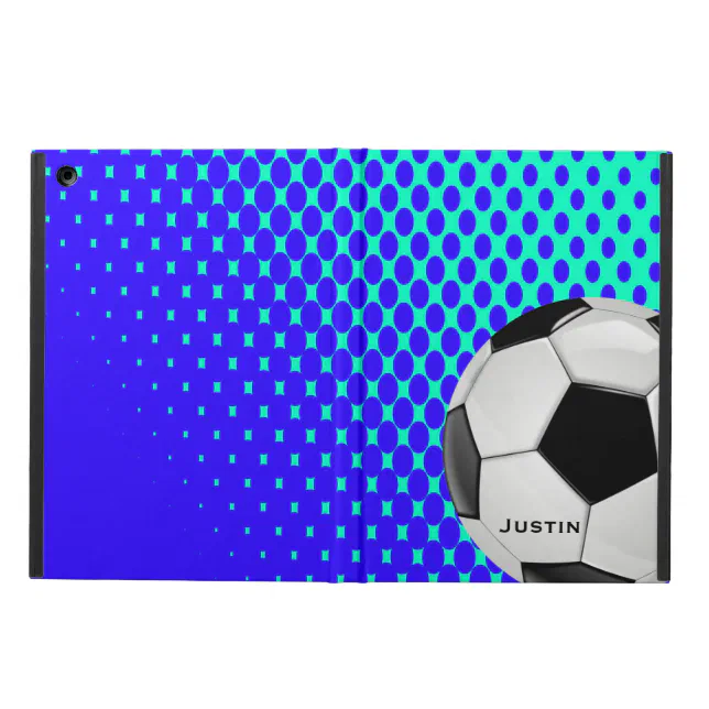 Stylish Soccer iPad Air Case with Stand Zazzle