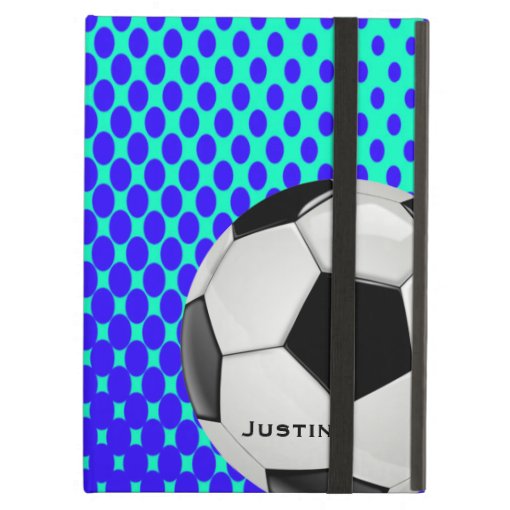 Stylish Soccer iPad Air Case with Stand Zazzle