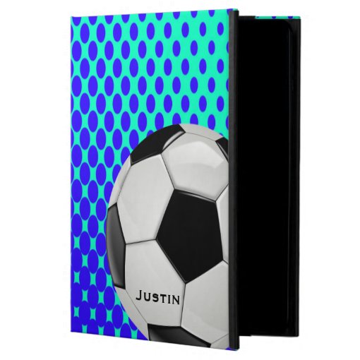 Stylish Soccer iPad Air Case with Stand Zazzle