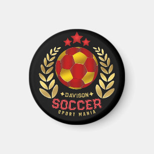 Stylish Soccer Logo For Adults Magnet