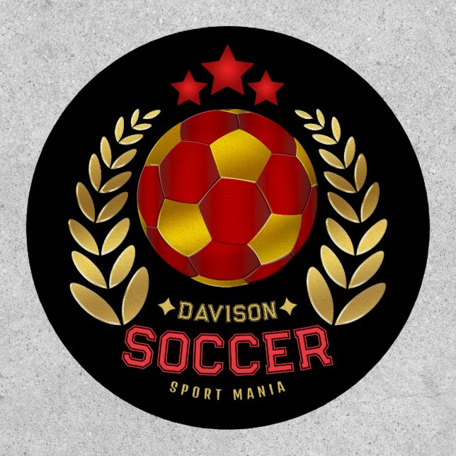 Stylish Soccer Logo | For Adults Patch (Front)