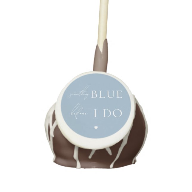 Stylish Something Blue Before I Do Bridal Shower   Cake Pops (Front)