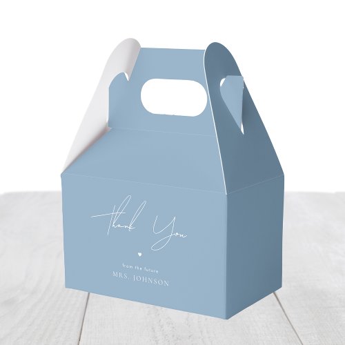 Stylish Something Blue Before I Do Bridal Shower Favor Boxes