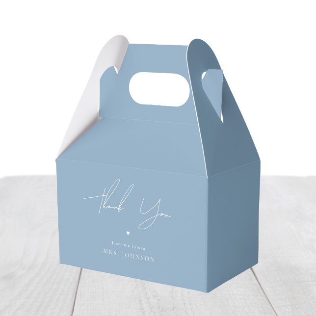 Stylish Something Blue Before I Do Bridal Shower Favor Boxes (Creator Uploaded)