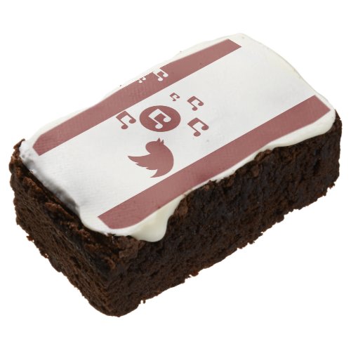 Stylish Songbird Red and White Chocolate Brownie