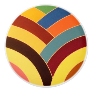 stylish sophisticated modern chevrons ceramic knob