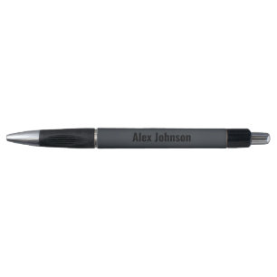 Stylish & Sophisticated Onyx Black Monogram Pen