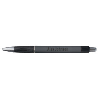 Stylish & Sophisticated Onyx Black Monogram Pen