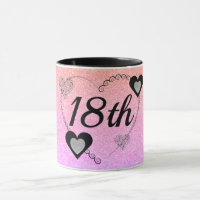Stylish special birthday mug 18th