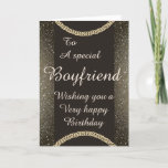 Stylish special boyfriend Birthday card<br><div class="desc">Stylish special boyfriend birthday card</div>