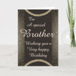 Stylish special brother Birthday card<br><div class="desc">Stylish special brother birthday card</div>